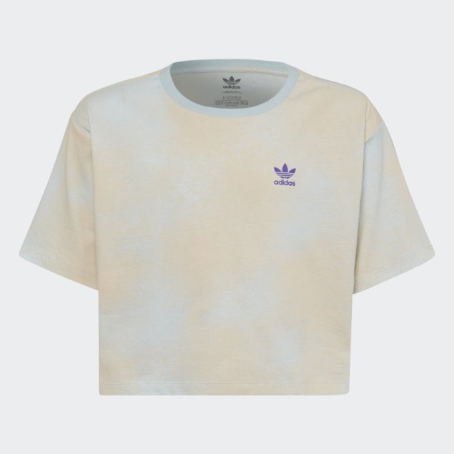 Camiseta Corta Con Estampado Gráfico Azul De Adidas