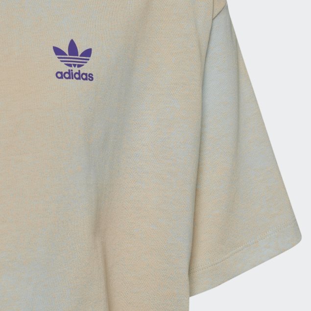 Camiseta Corta Con Estampado Gráfico Azul De Adidas