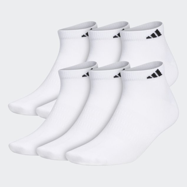 Calcetines Adidas Blancos Superlite Corte Bajo 6 Pares