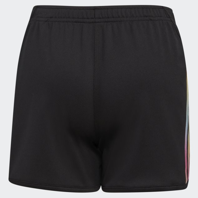 Pantalones Cortos De Malla Con Rayas Degradadas De Adidas (talla Grande) Negro