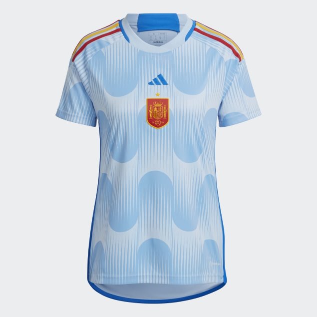 Camiseta Adidas España 22 Equipación Azul Brillo