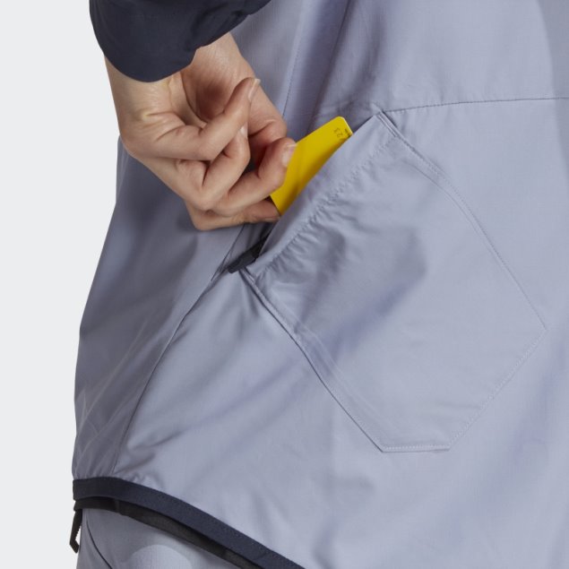 Chaqueta Cortavientos Adidas Five Ten Plata Violeta