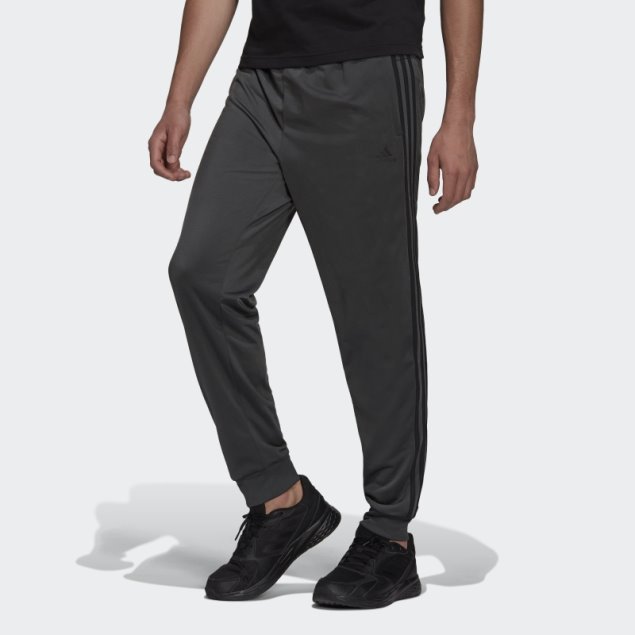 Pantalón De Chándal Adidas Essentials Warm-up Tapered 3-stripes Gris