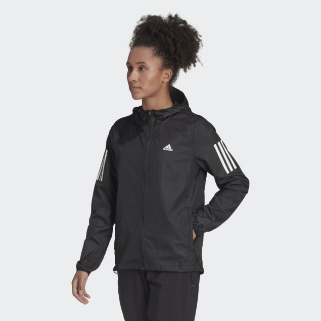 Adidas Own The Run Cortavientos De Running Con Capucha Negro