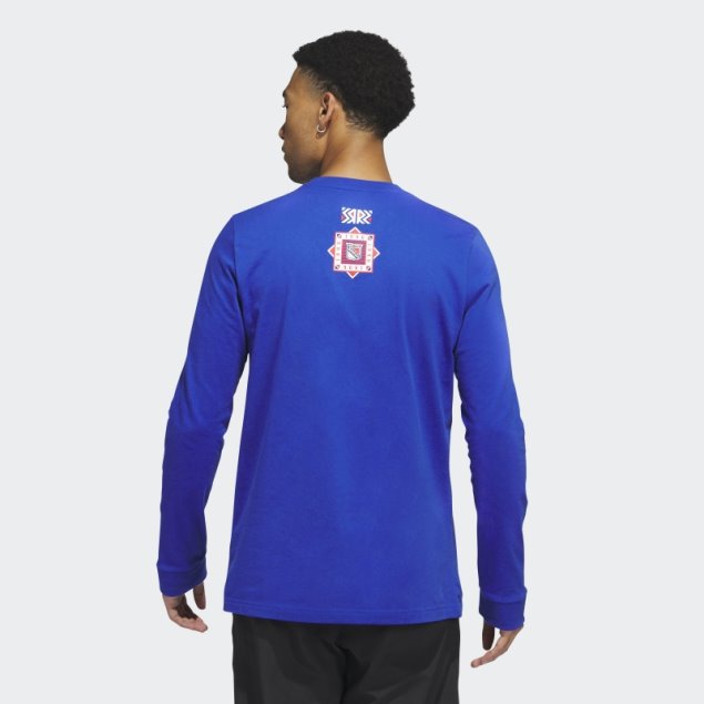Camiseta De Manga Larga Azul Real De Los Rangers Playmaker Adidas