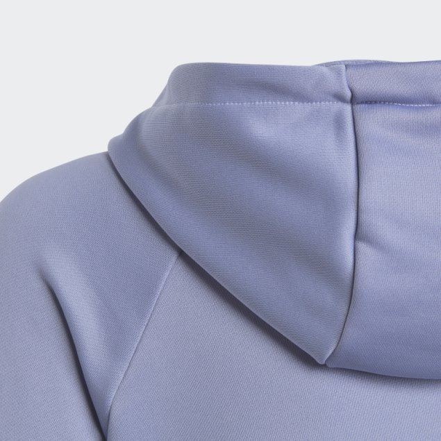 Train Icons Aeroready Sudadera Con Capucha 3 Rayas Adidas Plata Violeta