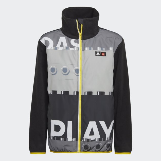 Negro Adidas X Classic Lego Invierno Polar Chaqueta Caliente