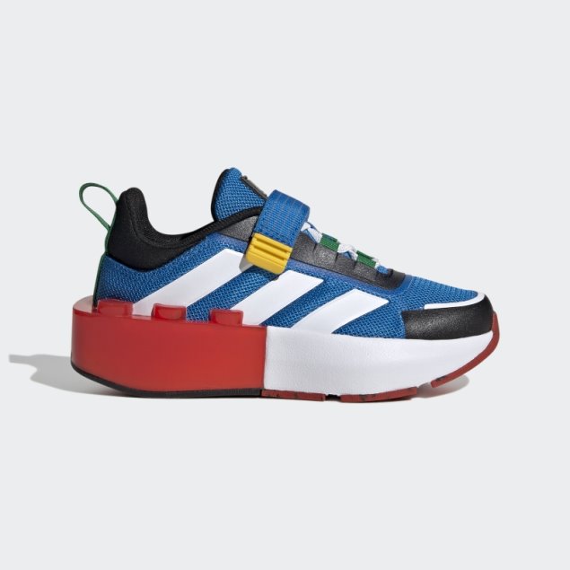 Adidas X Lego Tech Rnr Cordones Elásticos Y Top Strap Zapatos Hot Shock Azul