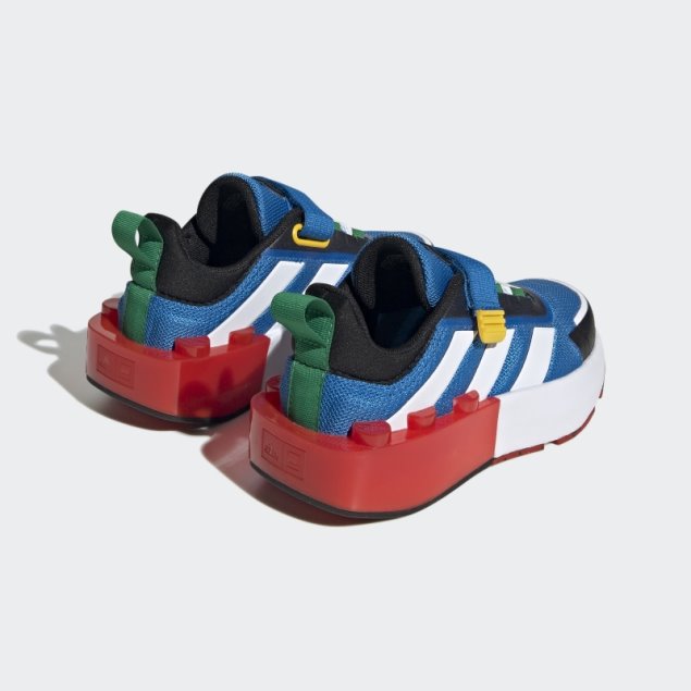 Adidas X Lego Tech Rnr Cordones Elásticos Y Top Strap Zapatos Shock Azul Moda