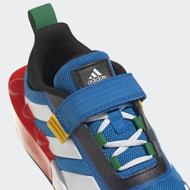 Adidas X Lego Tech Rnr Cordones Elásticos Y Top Strap Zapatos Shock Azul Moda