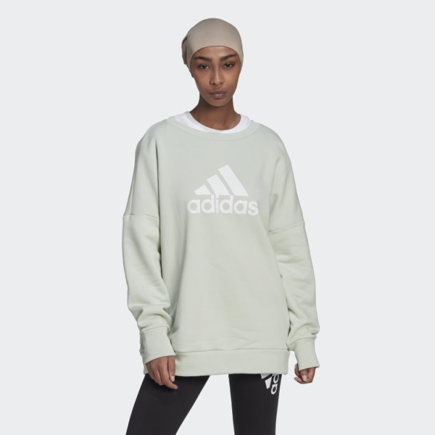 Sudadera Verde Adidas Future Icons Insignia De Deporte