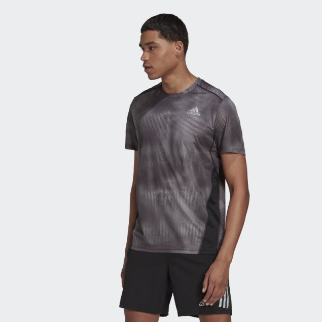 Camiseta Gris Own The Run Colorblock De Adidas