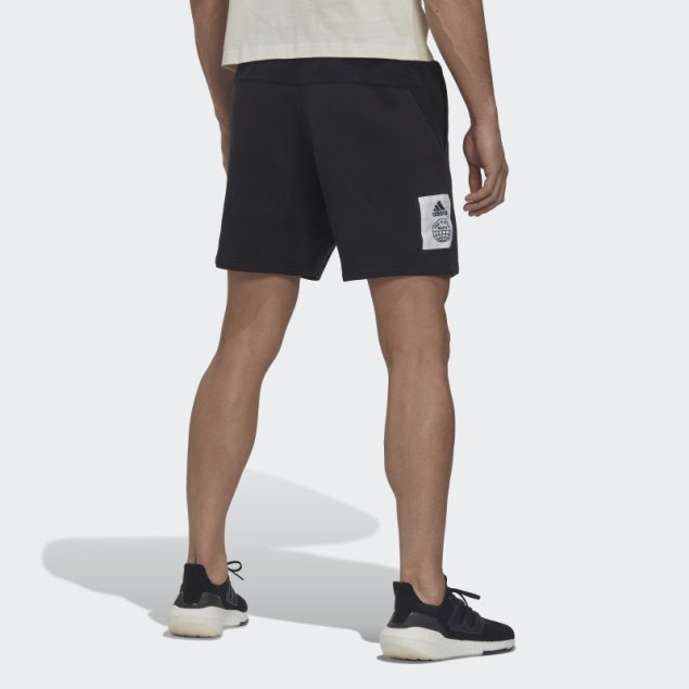 Pantalones Cortos Negros De Felpa Francesa Invertida Adidas (género Neutral)
