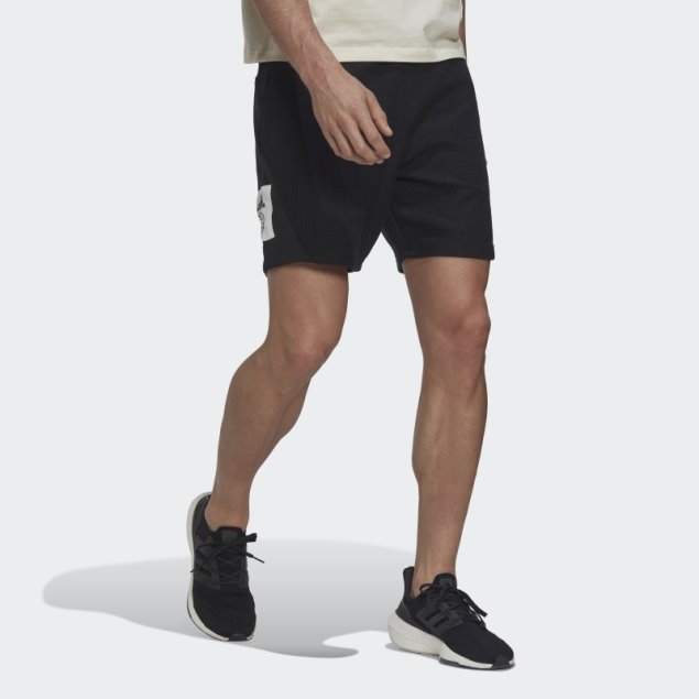 Pantalones Cortos Negros De Felpa Francesa Invertida Adidas (género Neutral)