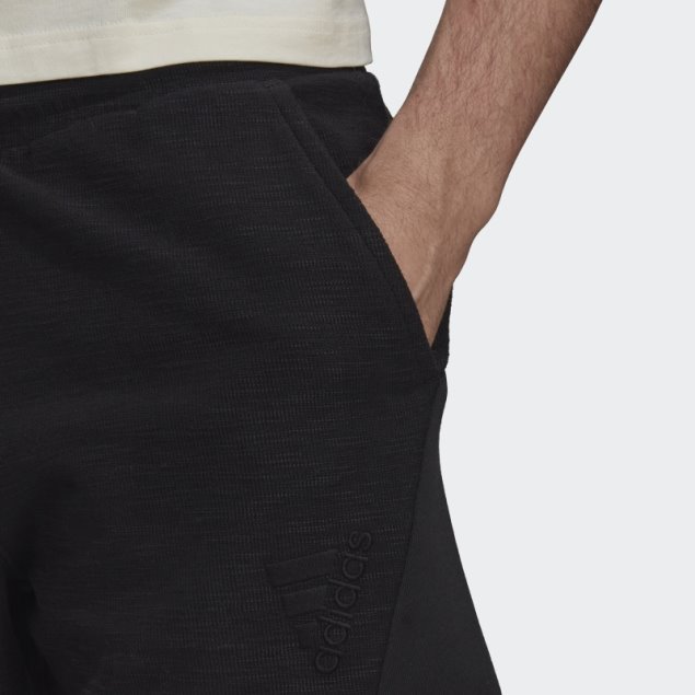 Pantalones Cortos Negros De Felpa Francesa Invertida Adidas (género Neutral)