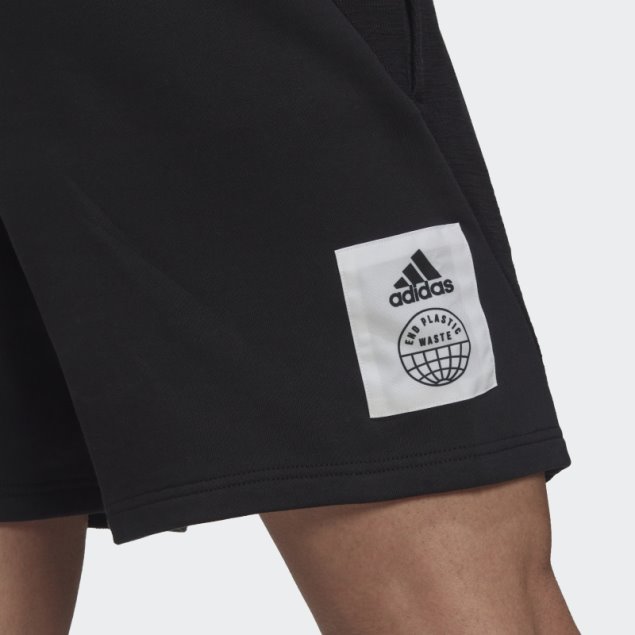 Pantalones Cortos Negros De Felpa Francesa Invertida Adidas (género Neutral)