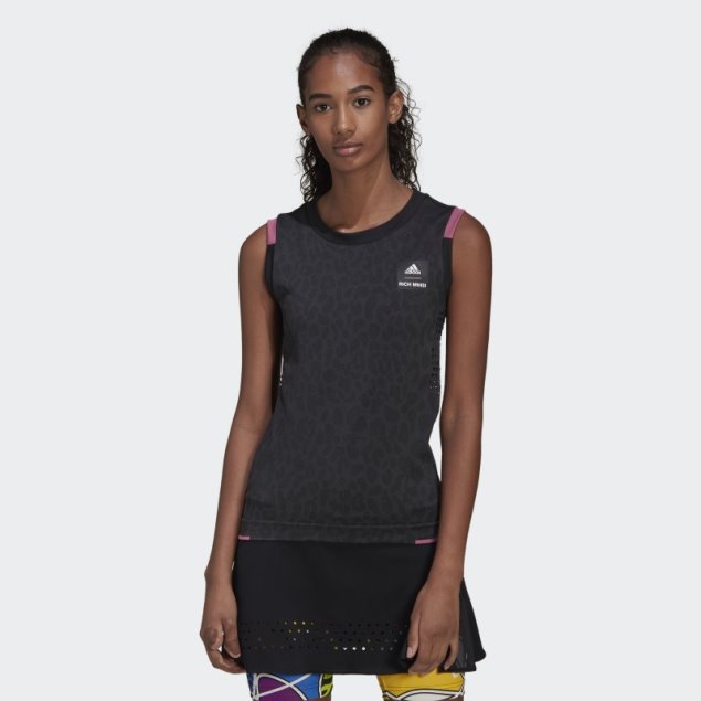 Camiseta Sin Mangas Negra Adidas Rich Mnisi Tennis Primeknit