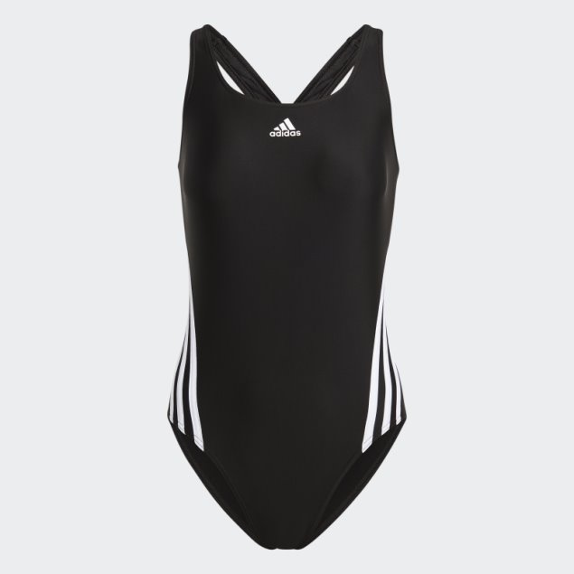 Adidas 3-strips Traje De Baño Caliente Negro