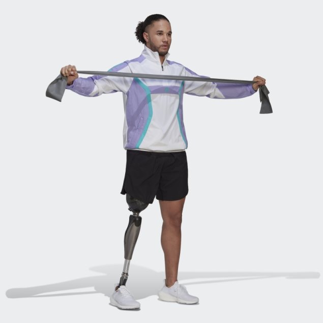 Adidas Camiseta De Entrenamiento Con Un Cuarto De Cremallera Blanca