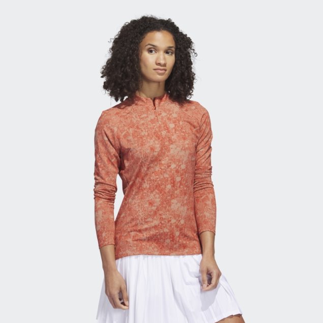 Camiseta De Golf Estampada De Manga Larga Ultimate365 Tour Adidas Roja