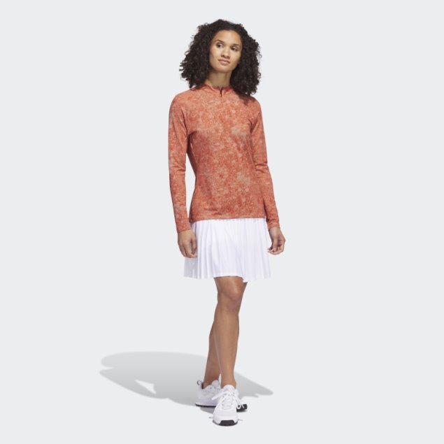 Camiseta De Golf Estampada De Manga Larga Ultimate365 Tour Adidas Roja