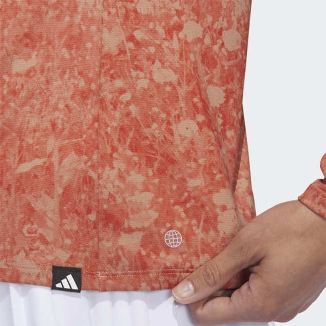 Camiseta De Golf Estampada De Manga Larga Ultimate365 Tour Adidas Roja