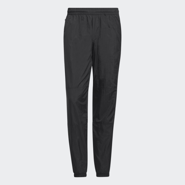 Pantalones De Nylon Arrugado Premium Essentials Negros Adidas