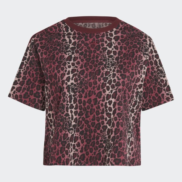 Camiseta Con Estampado Integral (tallas Grandes) Adidas Granate