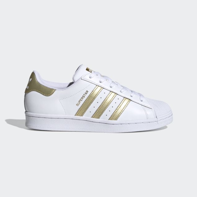 Adidas Superstar Zapatos Oro Metalizado Moda