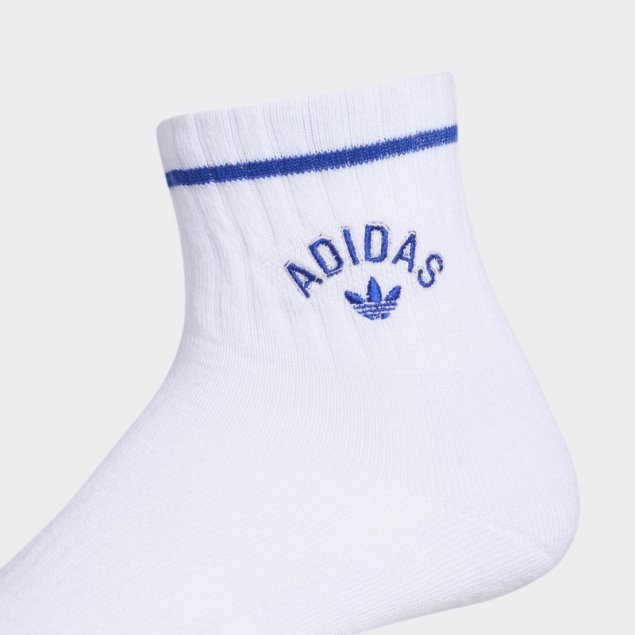 Blanco Adidas New Prep Quarter Calcetines 3 Pares