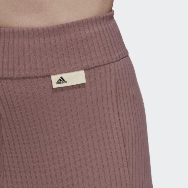 Pantalón Corto De Canalé Studio Lounge Violeta Adidas