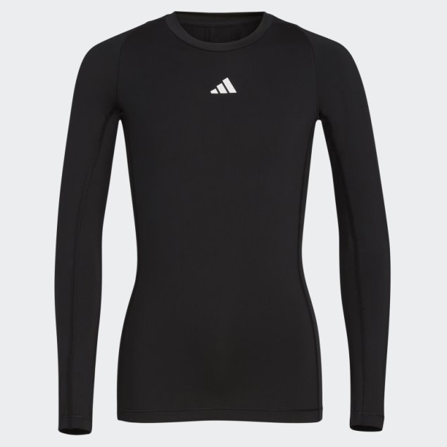 Camiseta Techfit Manga Larga Negra Adidas