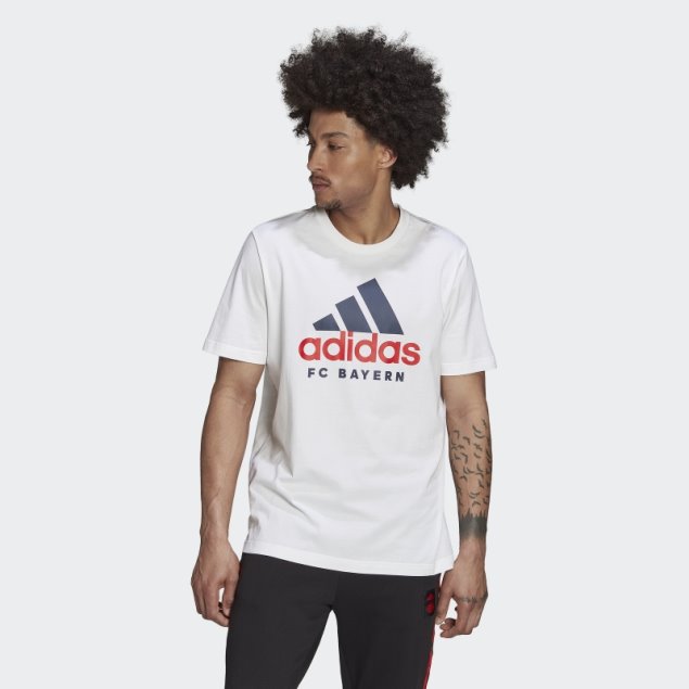 Camiseta Fc Bayern Dna Graphic Adidas Blanca