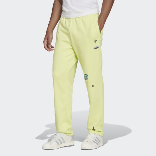 Amarillo R.y.v. Joggers Gráficos Adidas
