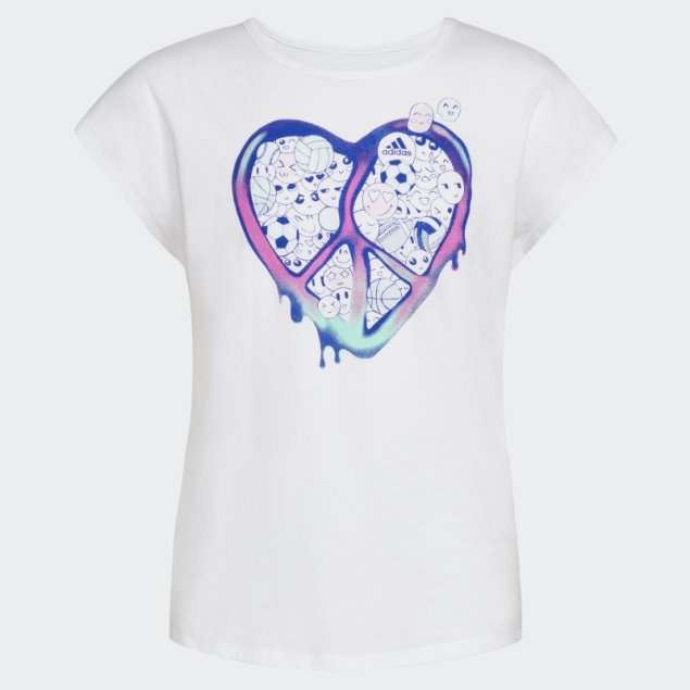 Camiseta Adidas Blanca Manga Corta