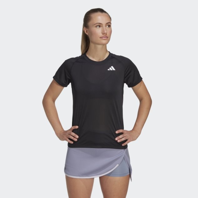 Camiseta Club Tenis Adidas Negra