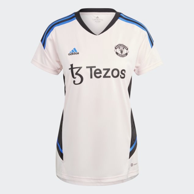 Camiseta De Entrenamiento Manchester United Condivo 22 Rosa Icey Adidas