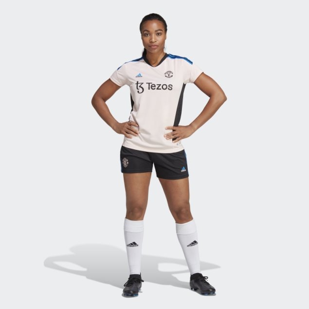 Camiseta De Entrenamiento Manchester United Condivo 22 Rosa Icey Adidas