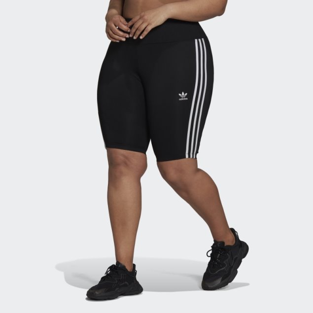 Negro Adidas Adicolor Classics High-waisted Primeblue Short Tights (talla Grande)