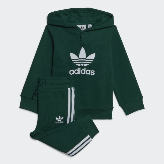 Conjunto Sudadera Con Capucha Adicolor Verde Oscuro Adidas
