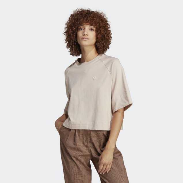 Camiseta Premium Essentials Taupe Adidas