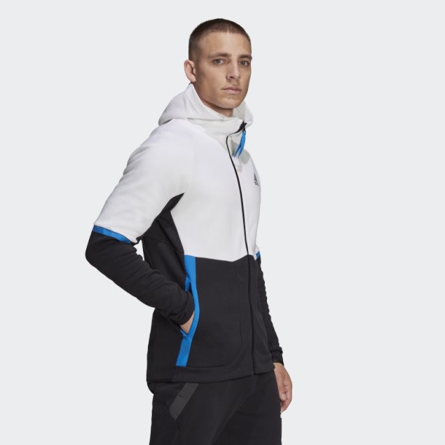 Chaqueta Con Cremallera Completa Diseñada Para Gameday Blanco Adidas