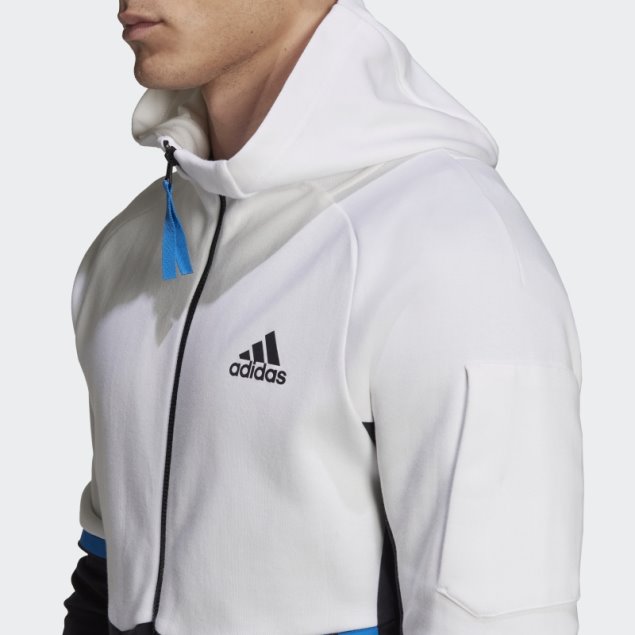 Chaqueta Con Cremallera Completa Diseñada Para Gameday Blanco Adidas