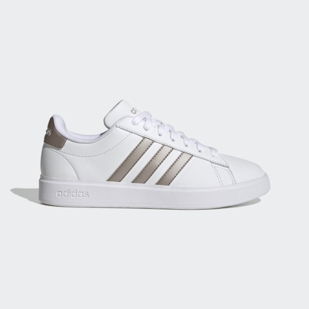 Adidas Grand Court Cloudfoam Lifestyle Court Comfort Zapatos Platino Metalizado