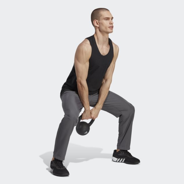 Gris Aeroready Diseñado Para Pantalones De Entrenamiento De Movimiento Adidas