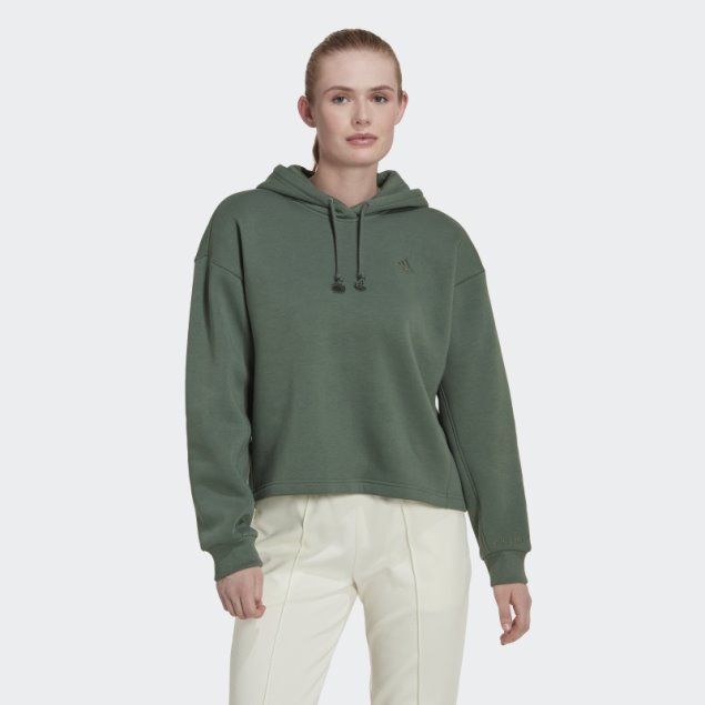 Adidas Sudadera Con Capucha Verde óxido All Szn