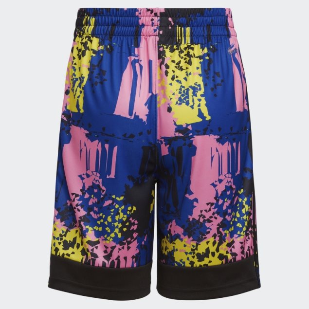 Adidas Shorts Azul Real Con Estampado Back To Nature Allover