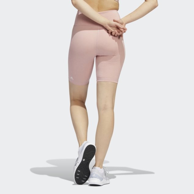 Mallas Cortas Adidas Training Bike Optime Malva Mel