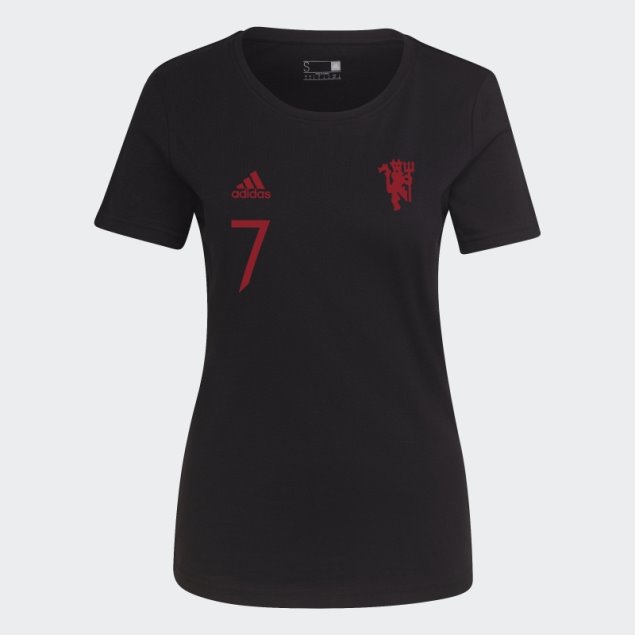 Adidas Manchester United Camiseta Gráfica Negra
