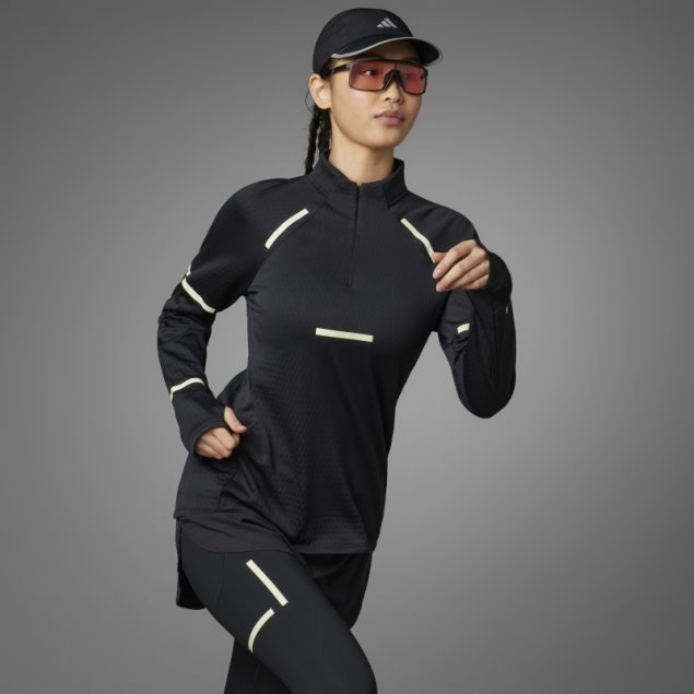 Camiseta De Running De Manga Larga Reflect At Night X-City Adidas Negra